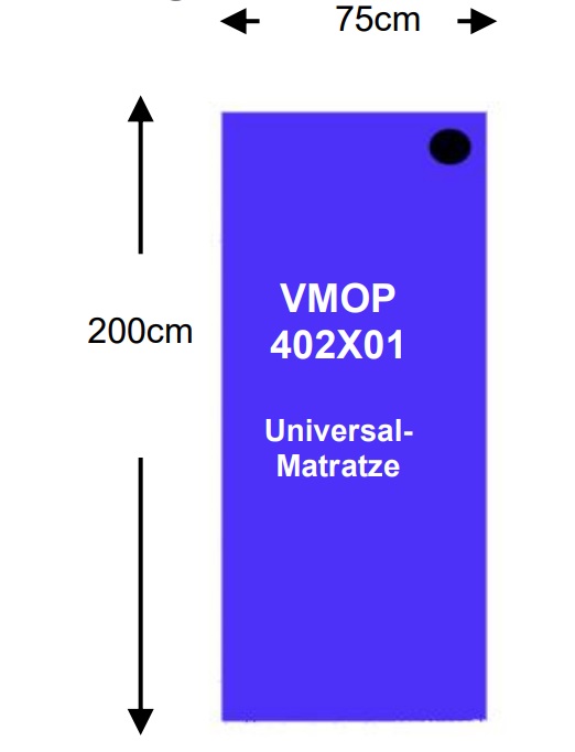 VMOP401X01 vacuummatras voor operatietafel